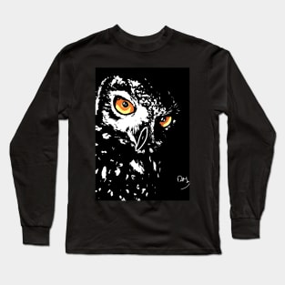 Owl Print Long Sleeve T-Shirt